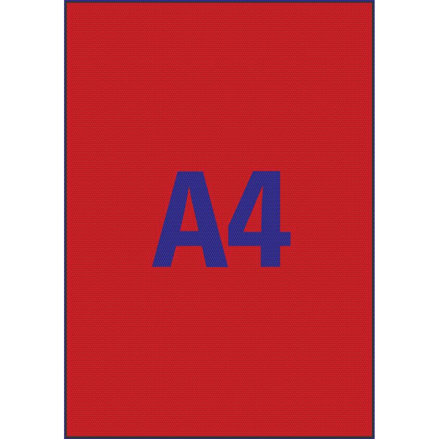 AVERY Zweckform Etiketten rot 210,0 x 297,0 mm | L6005-25 | 1 Pack = 25 Blatt