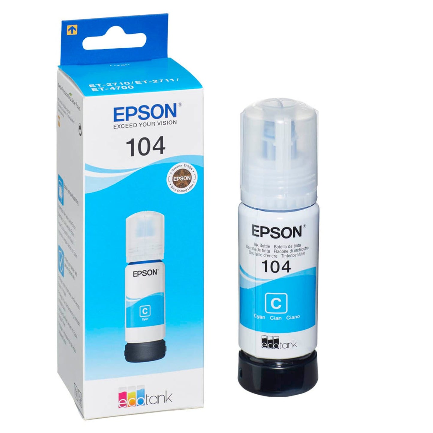 EPSON 104/T00P24 cyan Tintenflasche | C13T00P240