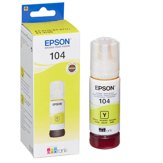 EPSON 104/T00P44 gelb Tintenflasche | C13T00P440