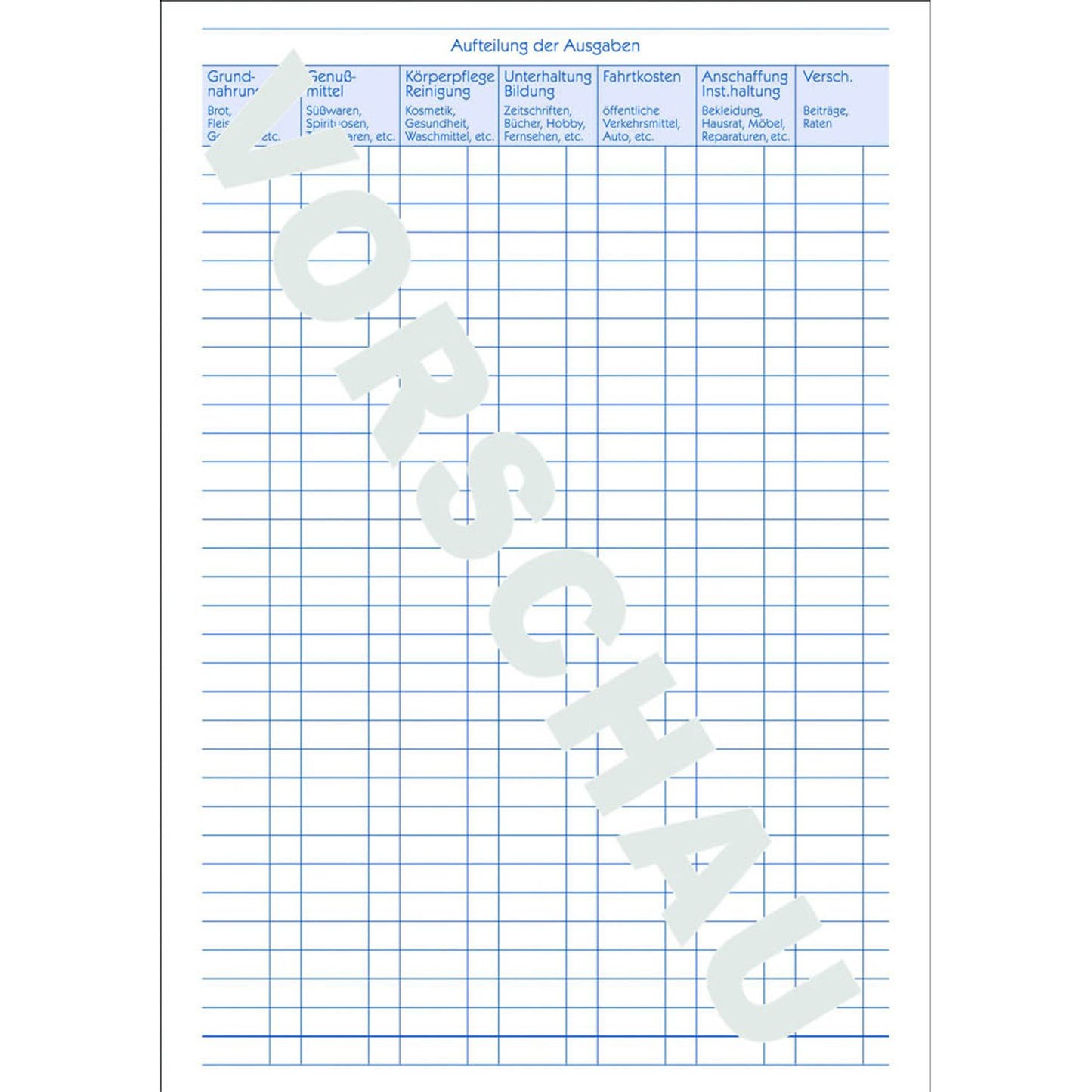 AVERY Zweckform Haushaltsbuch Formularbuch | 201