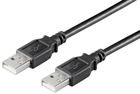 goobay USB 2.0 A Kabel schwarz, 1 St.