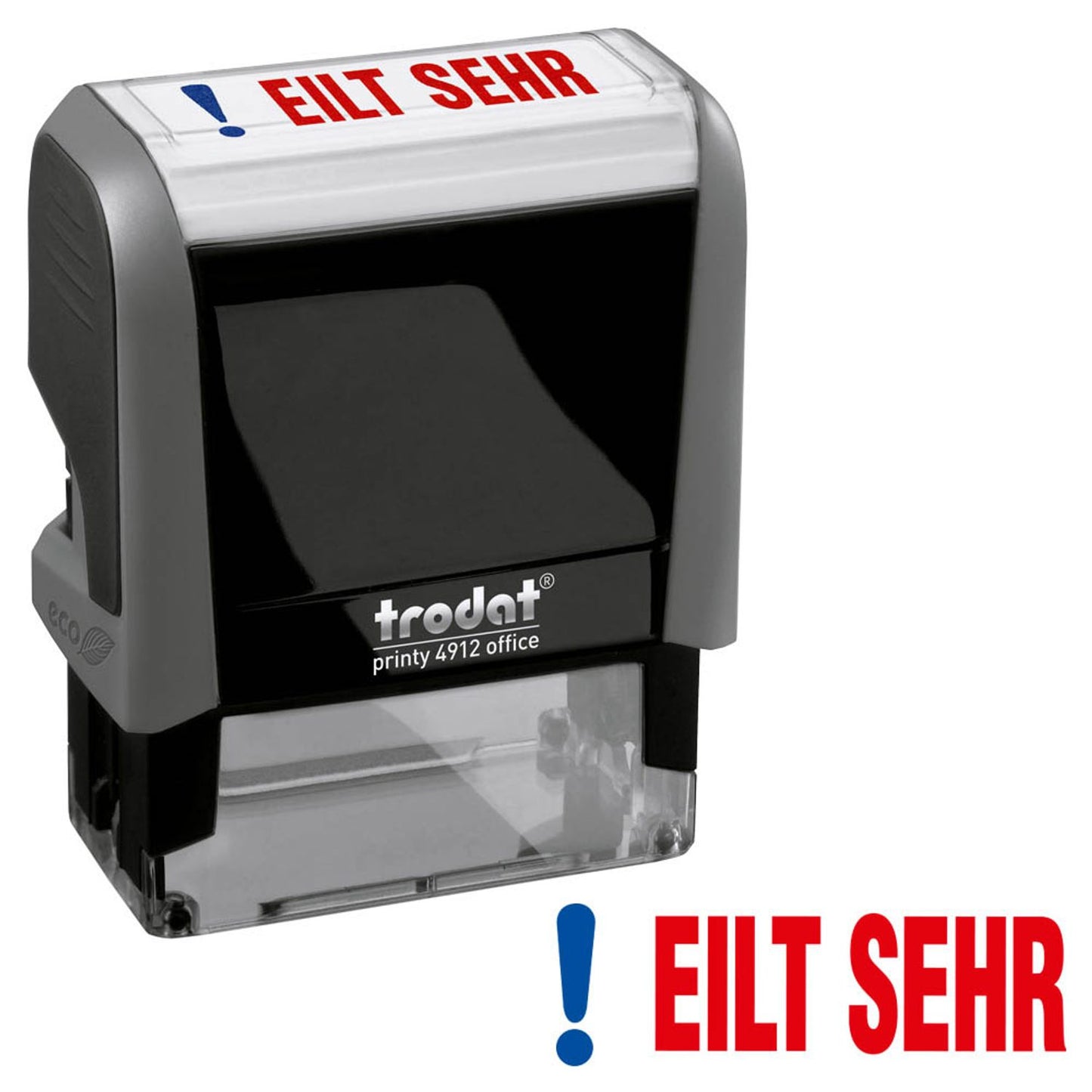 trodat Textstempel printy 4912 office selbstfärbend blau, rot