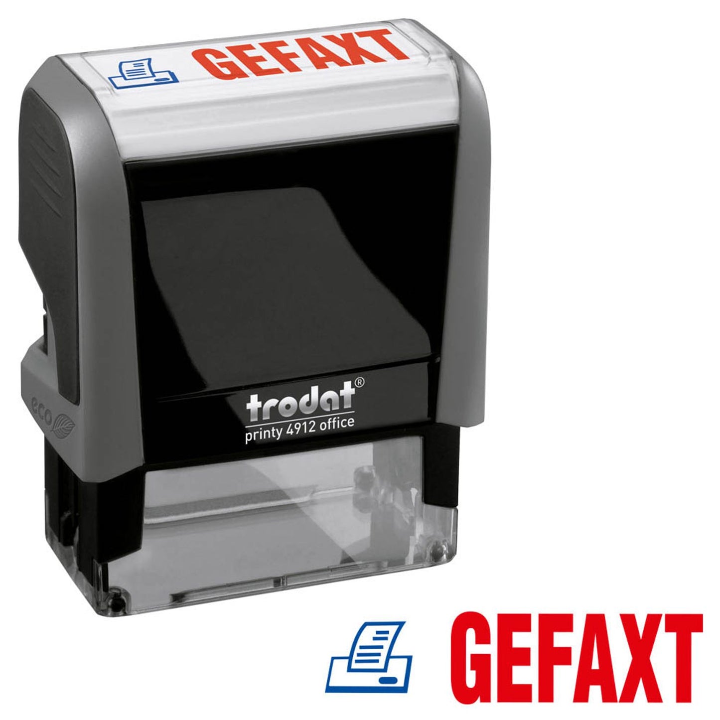 trodat Textstempel printy 4912 office selbstfärbend blau, rot