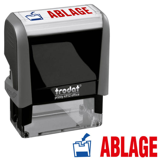 trodat Textstempel printy 4912 office selbstfärbend blau, rot
