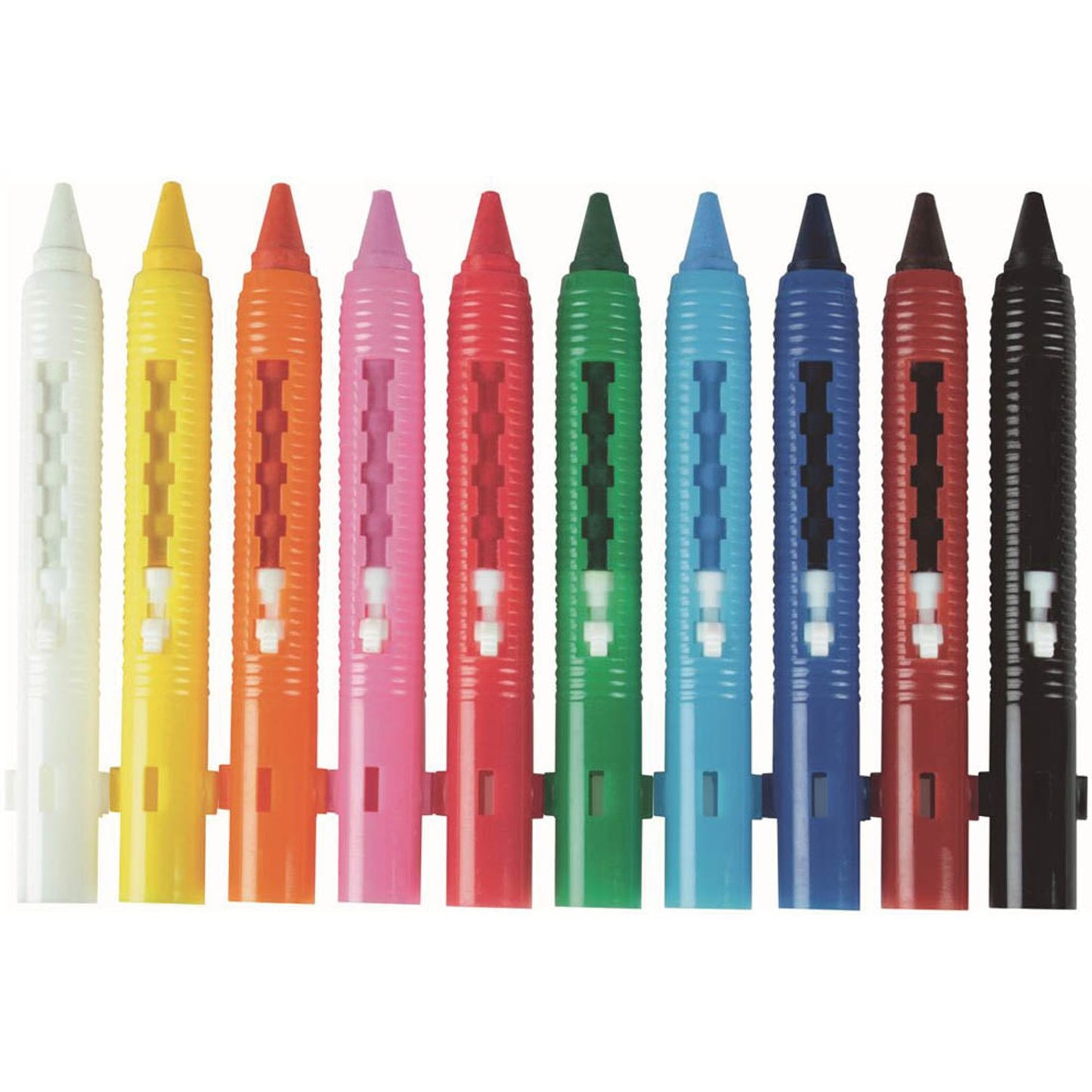 STYLEX TOPPOINT Wachsmalstifte farbsortiert | 28225A | 1 Pack = 10 St.