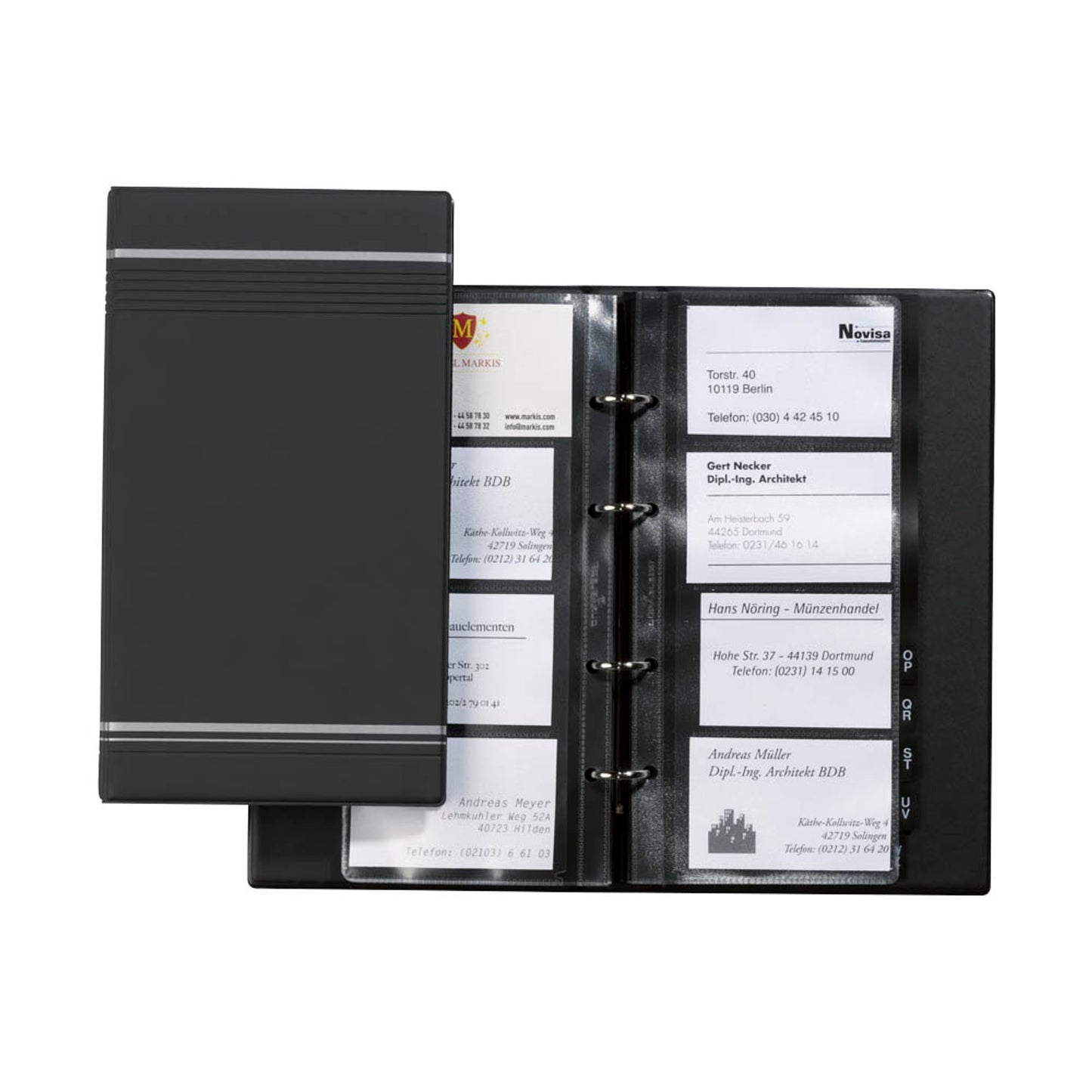 DURABLE Visitenkarten-Ringbuch VISIFIX anthrazit | 238558