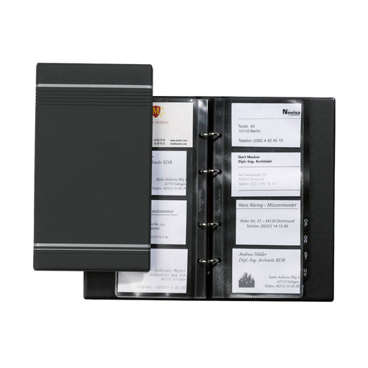 DURABLE Visitenkarten-Ringbuch VISIFIX anthrazit | 238558