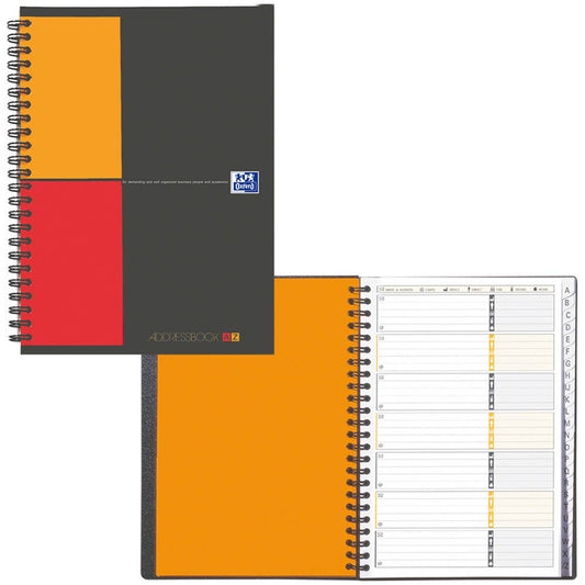 OXFORD Adressbuch Addressbook anthrazit | 100103165