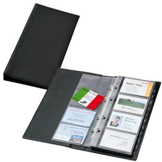 SIGEL Visitenkarten-Ringbuch schwarz | VZ300