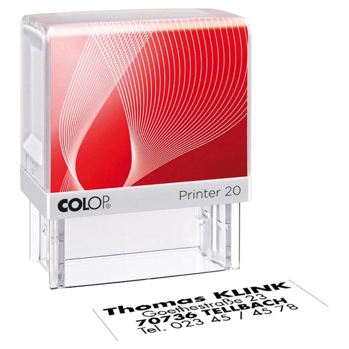 COLOP Textstempel, individualisierbar Printer 20 selbstfärbend schwarz ohne Logo | 113980