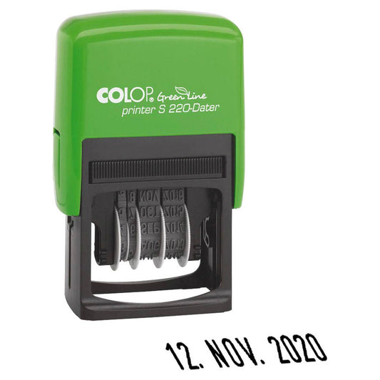 COLOP Datumstempel Green Line Printer S220 selbstfärbend schwarz | 127728