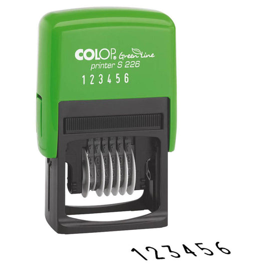COLOP Ziffernstempel Green Line Printer S226 selbstfärbend schwarz | 105558
