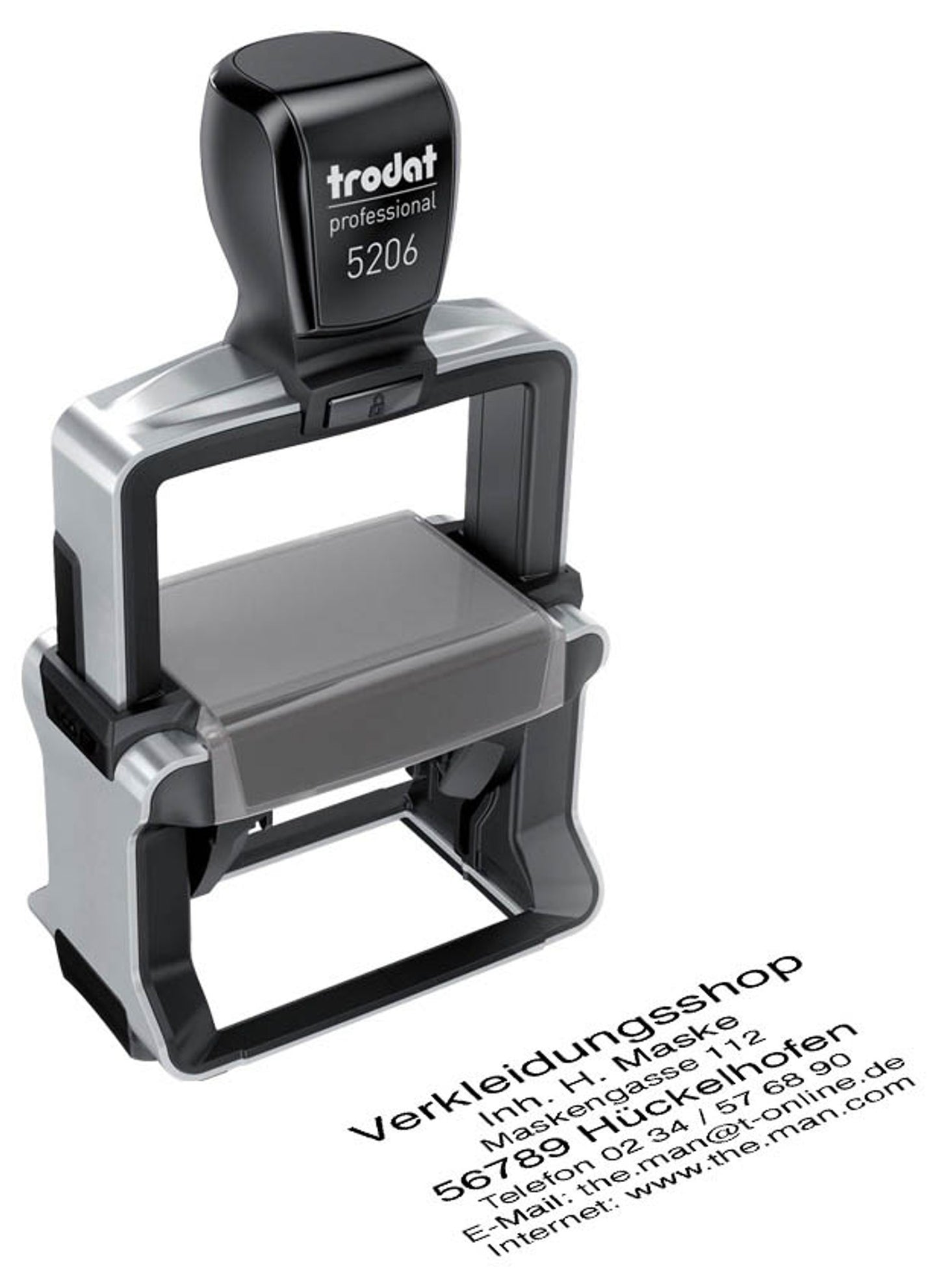 trodat Textstempel, individualisierbar 5206 selbstfärbend schwarz