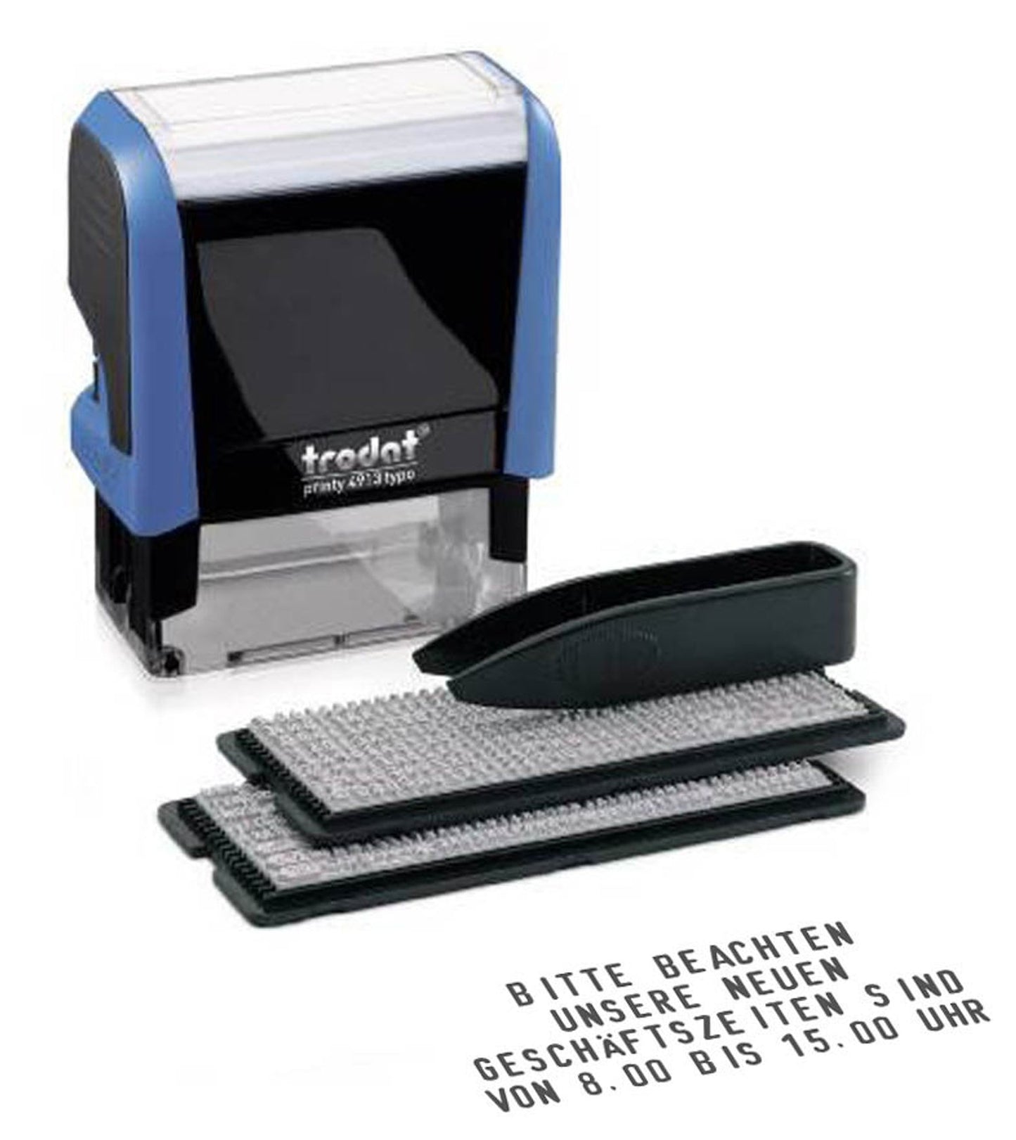 trodat Textstempel, individualisierbar printy selbstfärbend schwarz ohne Logo
