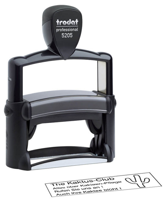 trodat Textstempel, individualisierbar 5205 selbstfärbend schwarz Logo
