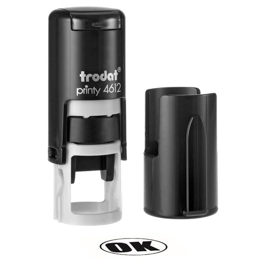 trodat Textstempel, individualisierbar Printy 4612 selbstfärbend schwarz mit Logo | 415435