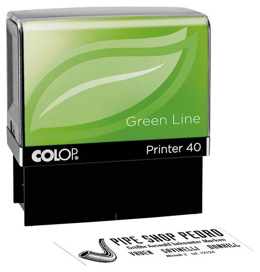 COLOP Textstempel, individualisierbar Printer 40 Green Line selbstfärbend schwarz