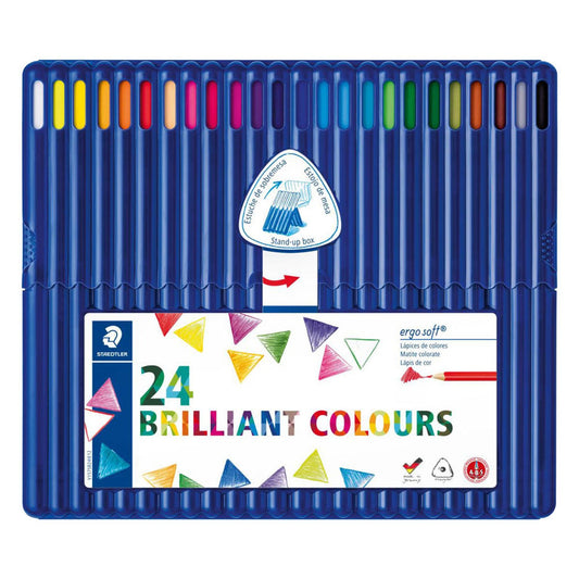 STAEDTLER ergosoft® 157 Buntstifte farbsortiert | 157 SB24 | 1 Pack = 24 St.
