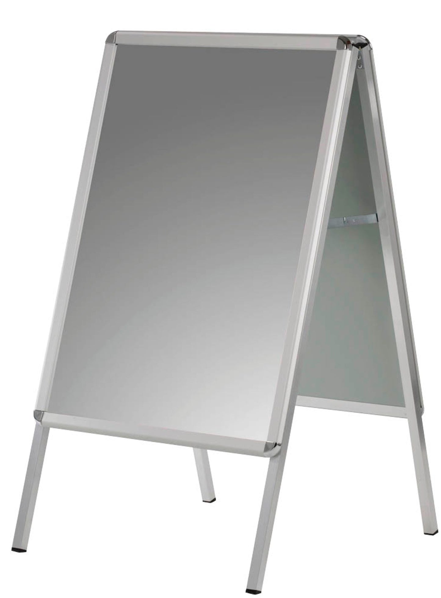 FRANKEN Kundenstopper Standard silber 2 Fächer