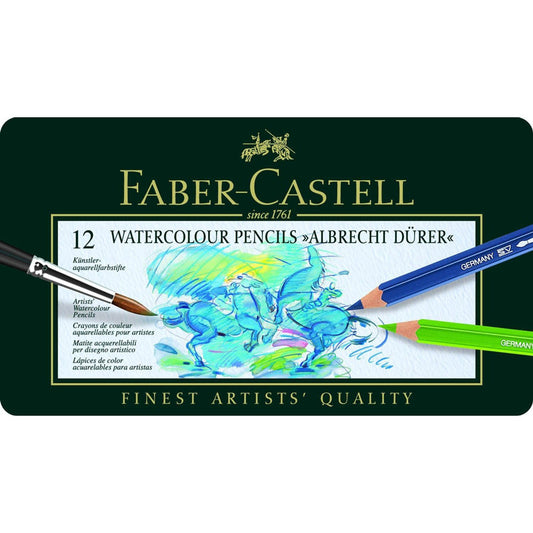 FABER-CASTELL Albrecht Dürer Aquarellstifte farbsortiert | 117512 | 1 Pack = 12 St.