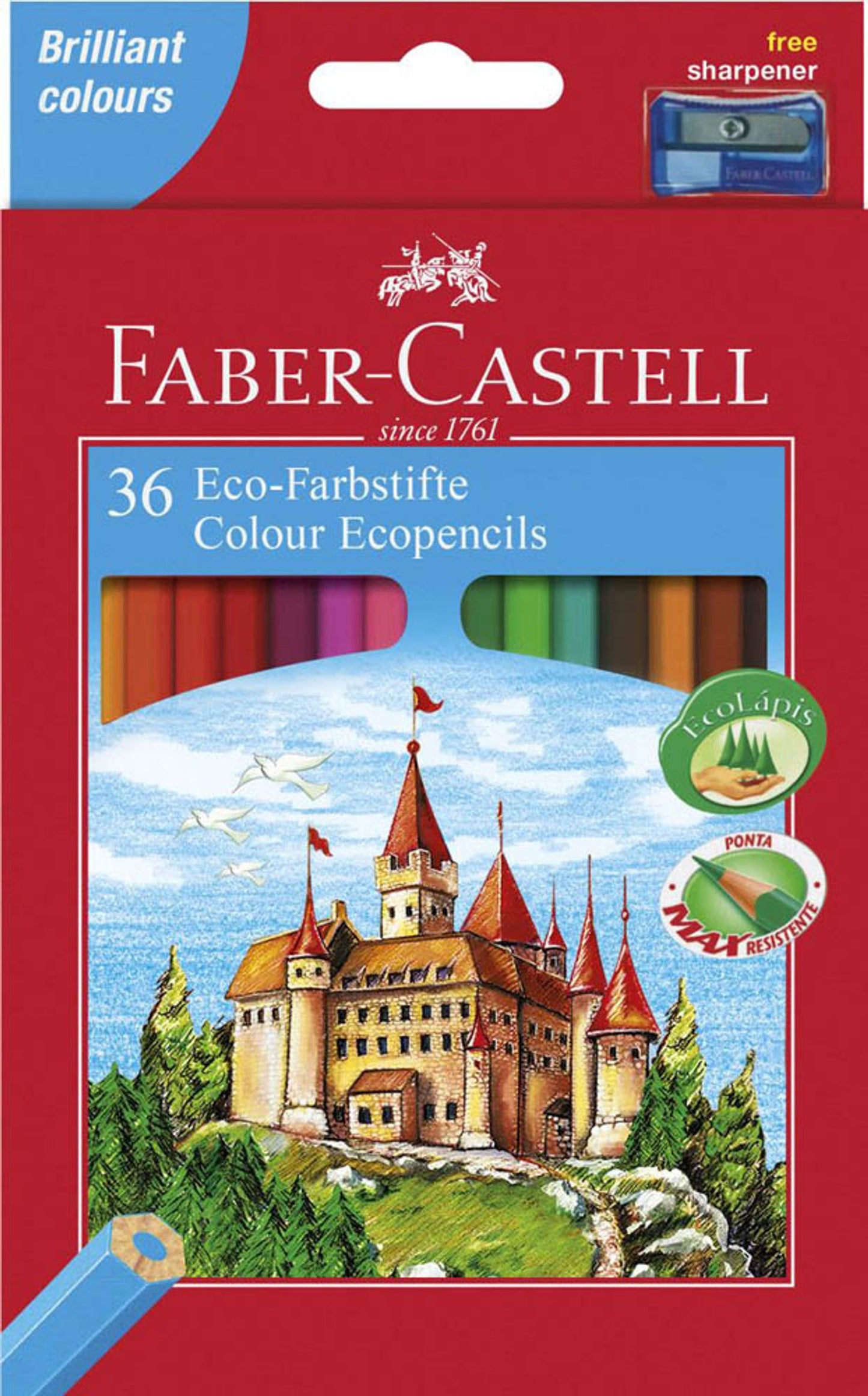 FABER-CASTELL CASTLE Buntstifte farbsortiert