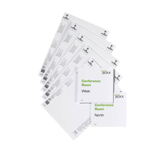 DURABLE Einsteckschilder für Namensschilder DOOR SIGN Refill 14,9 x 14,85 cm | 4852 02 | 1 Pack = 20 St.