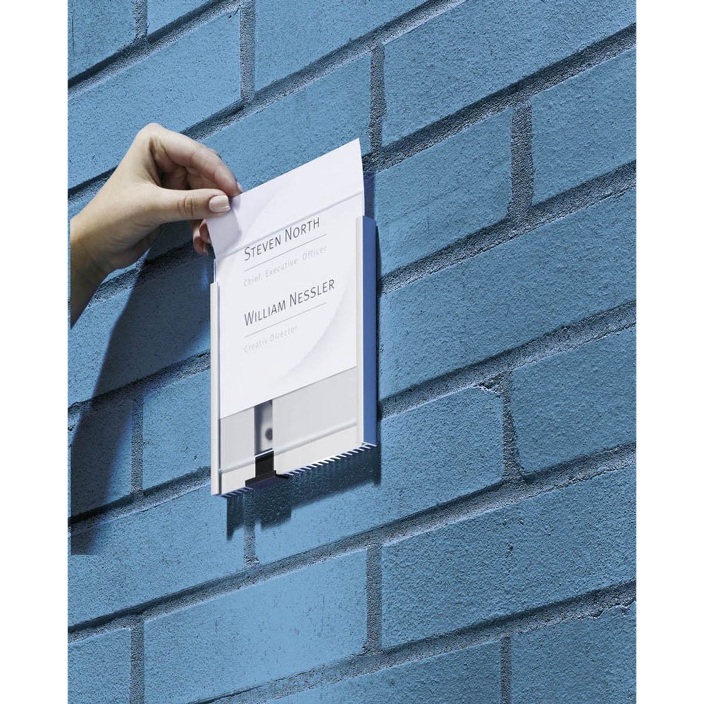 DURABLE Einsteckschilder für Namensschilder DOOR SIGN Refill 14,9 x 14,85 cm | 4852 02 | 1 Pack = 20 St.