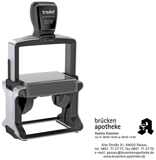 trodat Textstempel, individualisierbar 5208 selbstfärbend schwarz