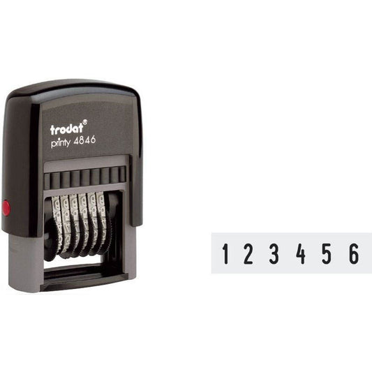 trodat Ziffernstempel Printy 4846/6 selbstfärbend schwarz | 604898