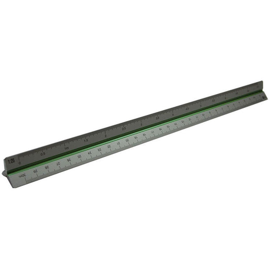 RUMOLD Dreikantmaßstab 30,0 cm, silber | 195DIN30