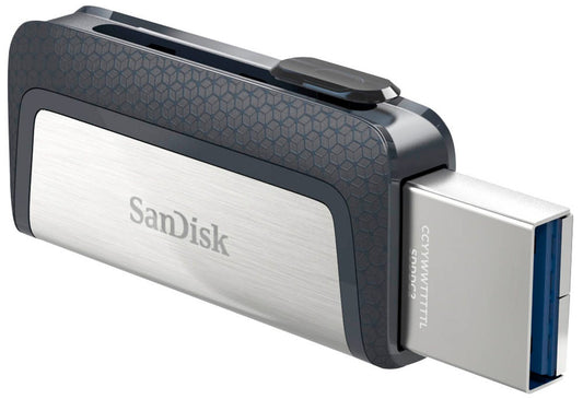 SanDisk USB-Stick Ultra Dual Drive USB Type-C silber, grau