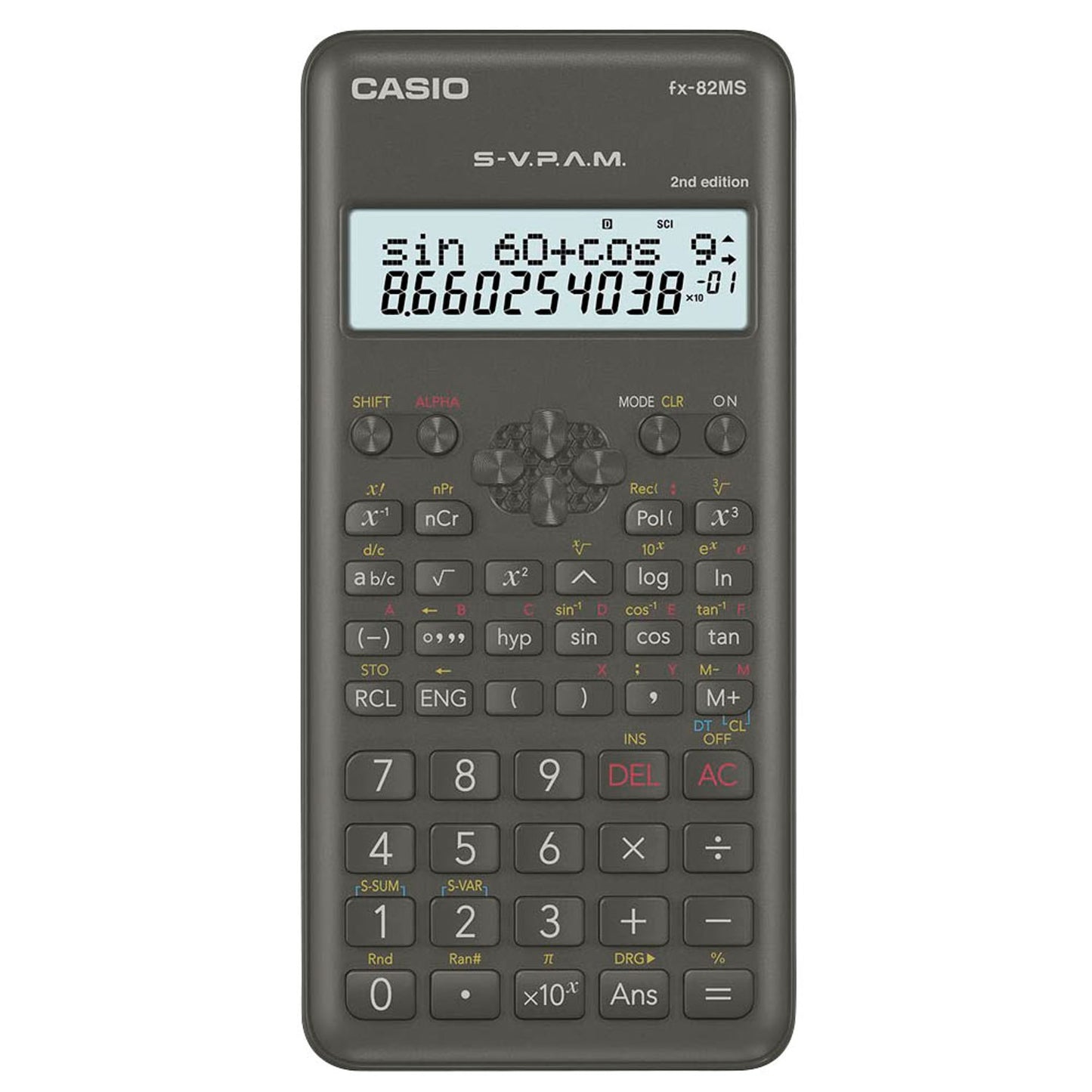 CASIO Wissenschaftlicher Taschenrechner schwarz | FX-82MS-2
