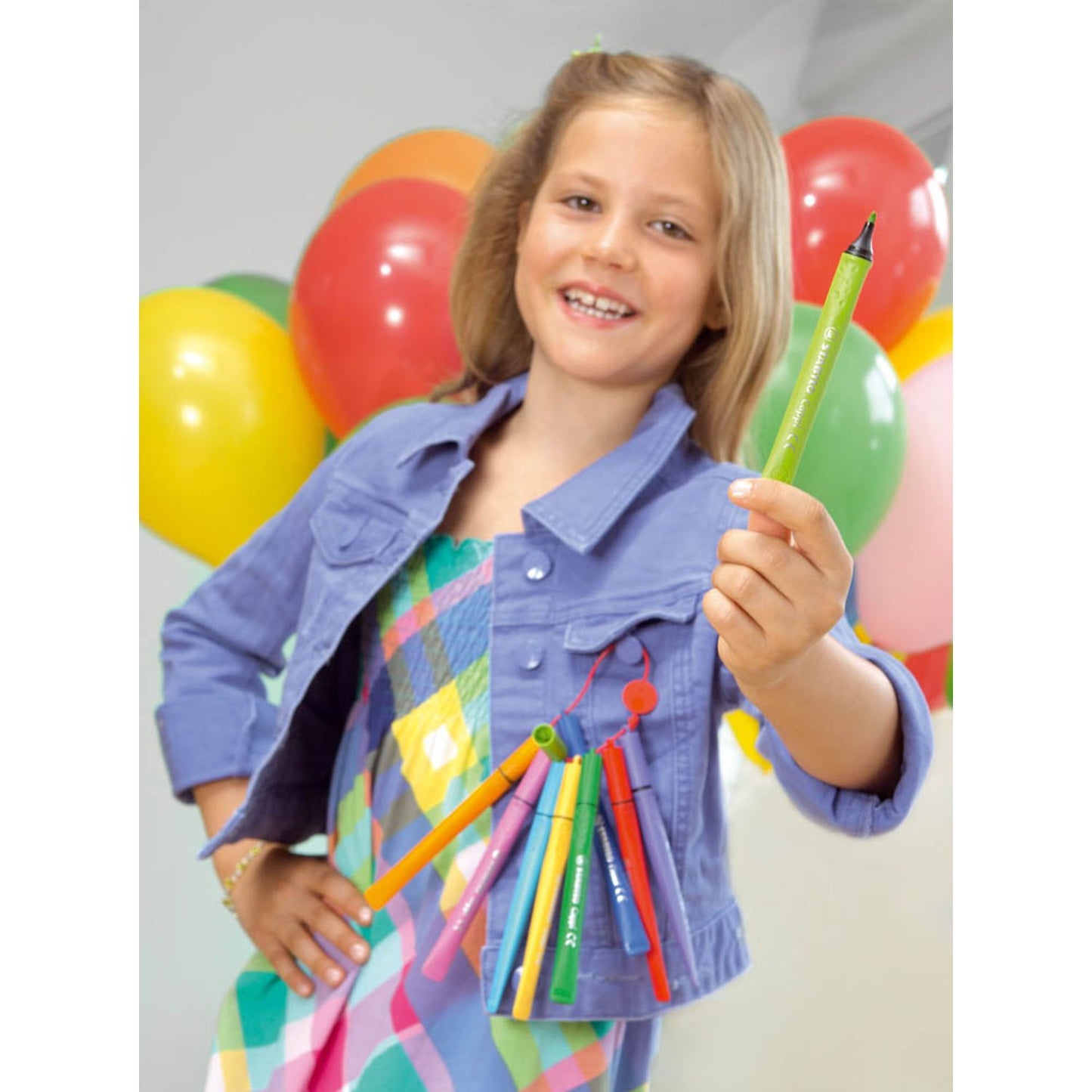 STABILO Cappi Filzstifte farbsortiert | 168/12-4 | 1 Pack = 12 St.