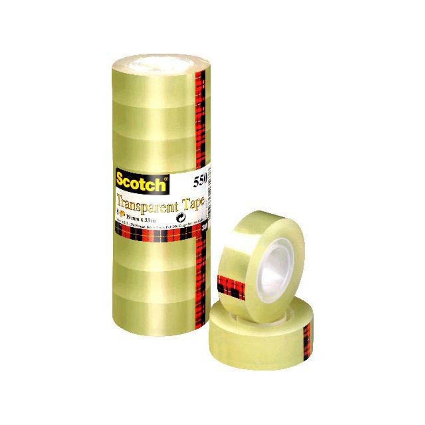 Scotch 550 Klebefilm transparent 19,0 mm x 33,0 m | 5501933 | 1 Pack = 8 Rollen