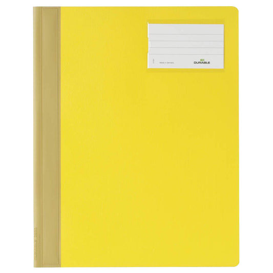 DURABLE Schnellhefter Kunststoff gelb DIN A4 überbreit | 250004 | 1 Pack = 25 St.