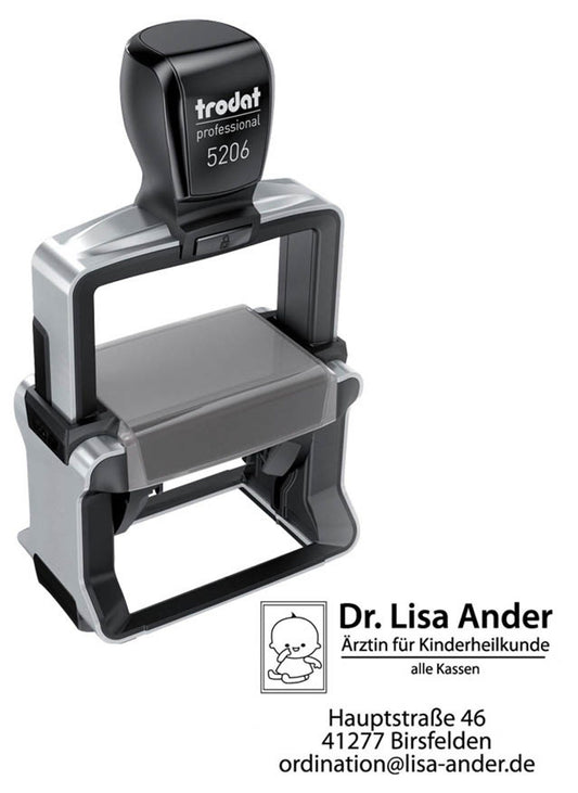 trodat Textstempel, individualisierbar 5206 selbstfärbend schwarz