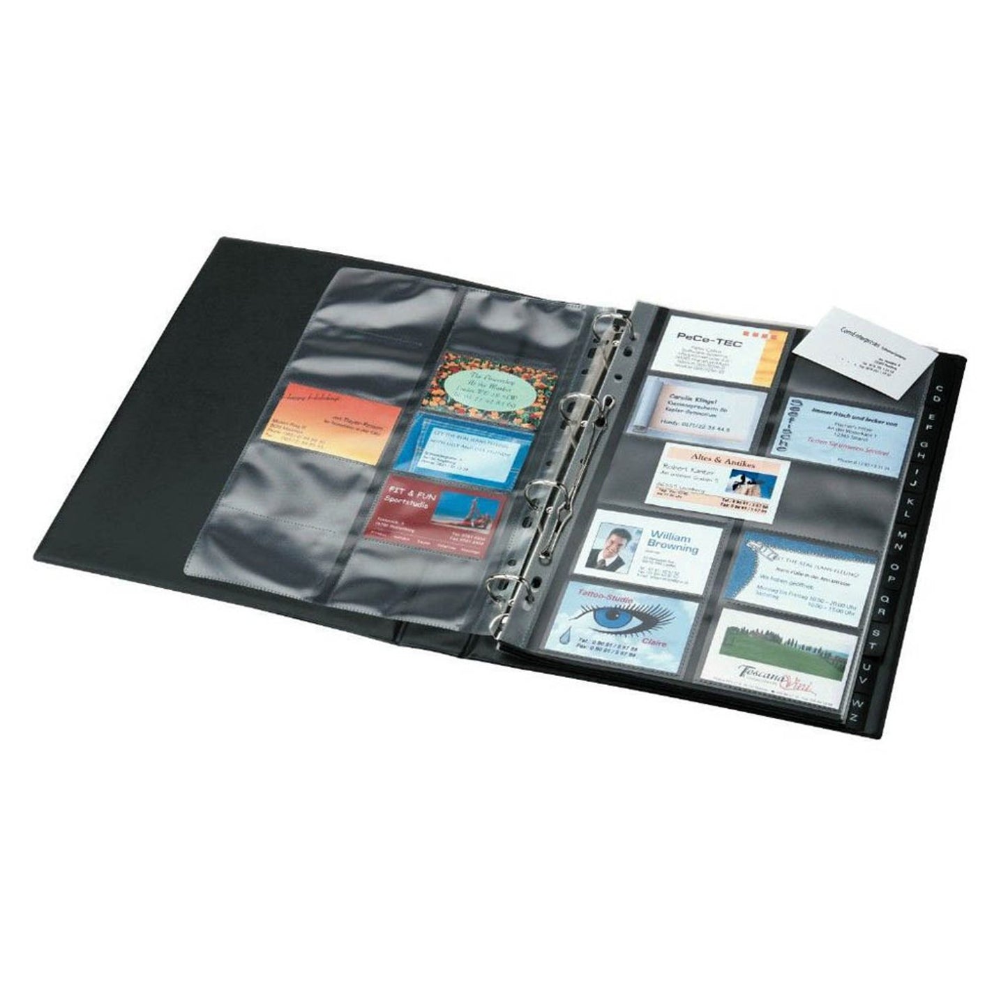 SIGEL Visitenkarten-Ringbuch schwarz | VZ301