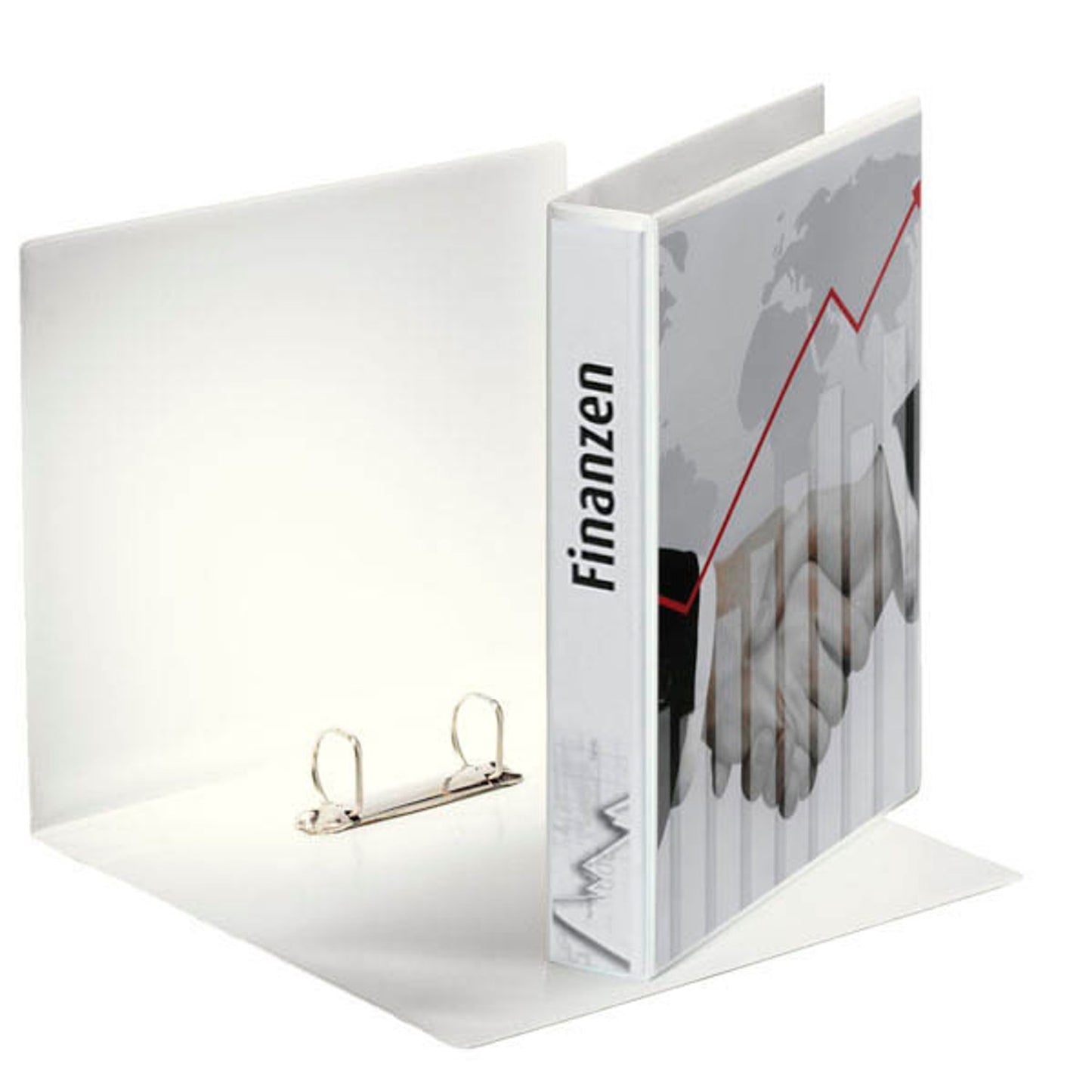 10 Esselte Präsentationsringbücher 2-Ringe weiß DIN A4,