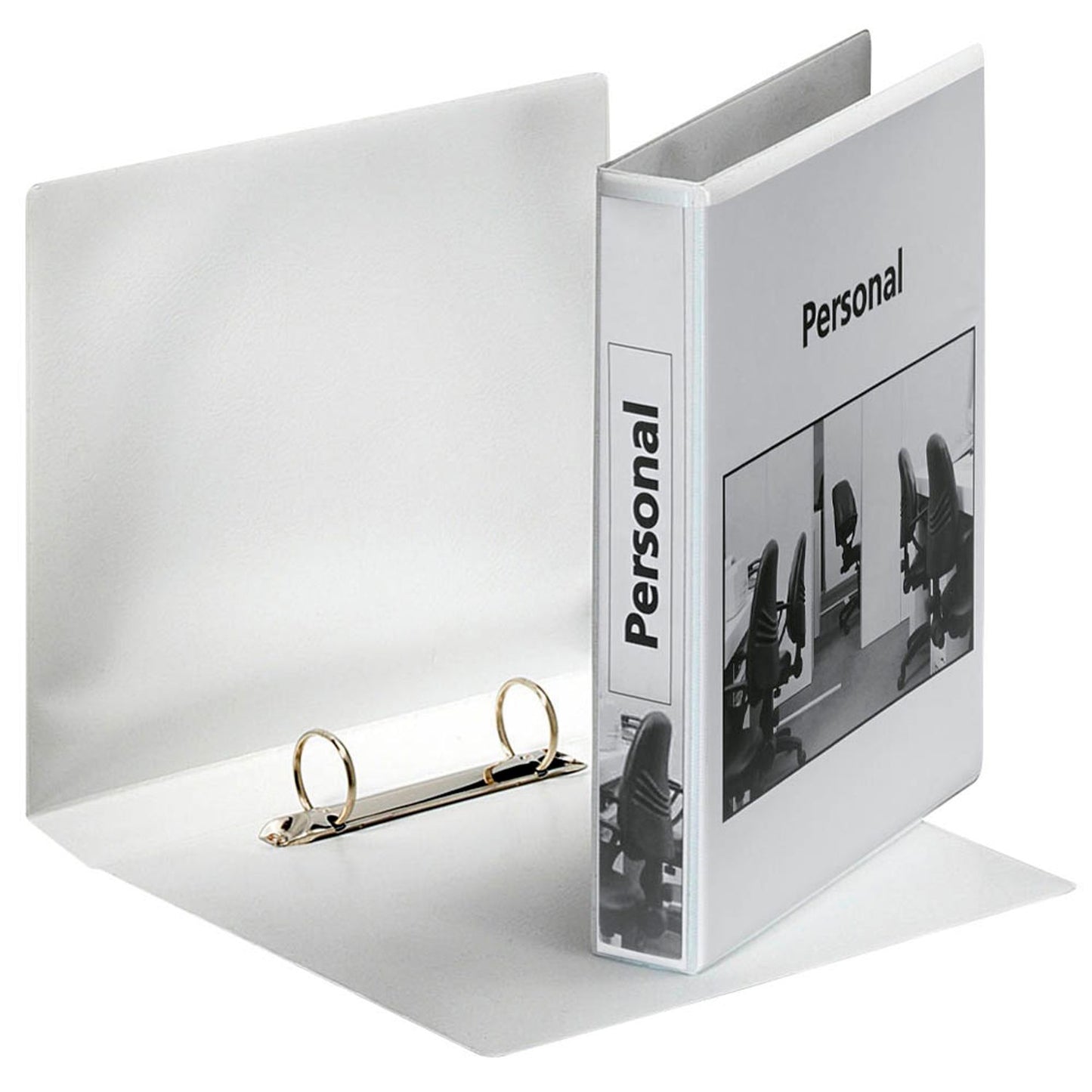 Esselte Präsentationsringbücher 2-Ringe weiß 4,6 cm DIN A5 hoch | 46571 | 1 Pack = 12 St.