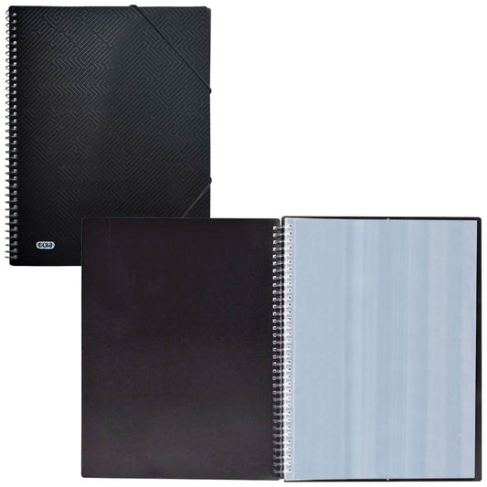 ELBA URBAN Sichtbuch DIN A4, 40 Hüllen schwarz | 400104496