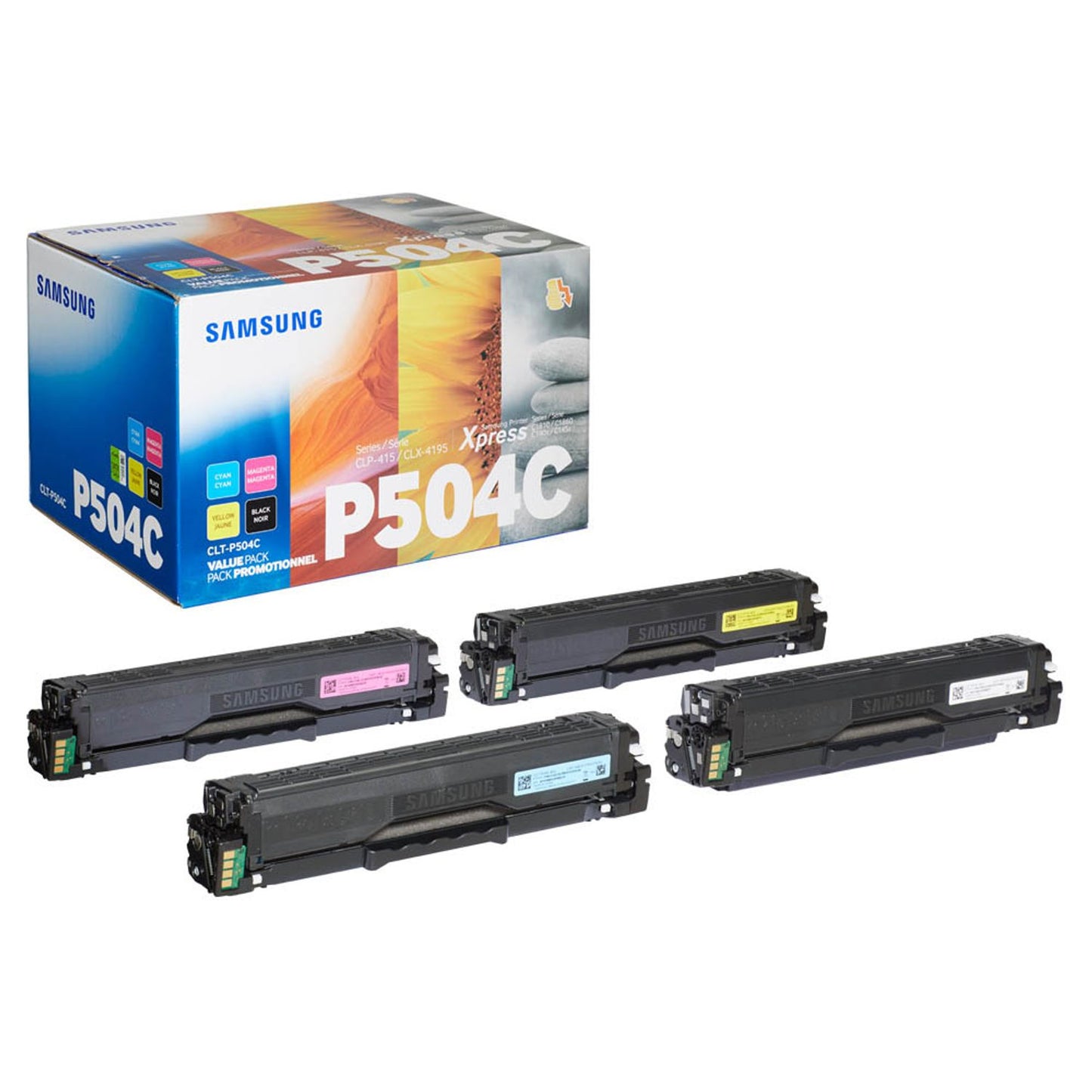 HP CLT-P504C () schwarz, cyan, magenta, gelb Toner, 4er-Set | SU400A | 1 Pack = 4 St.