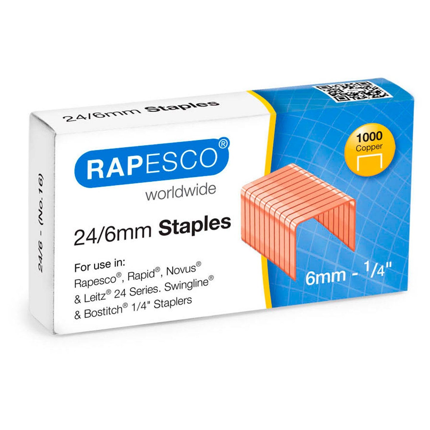 RAPESCO® Heftklammern 24/6 | S24600Z3 | 1 Pack = 1.000 St.