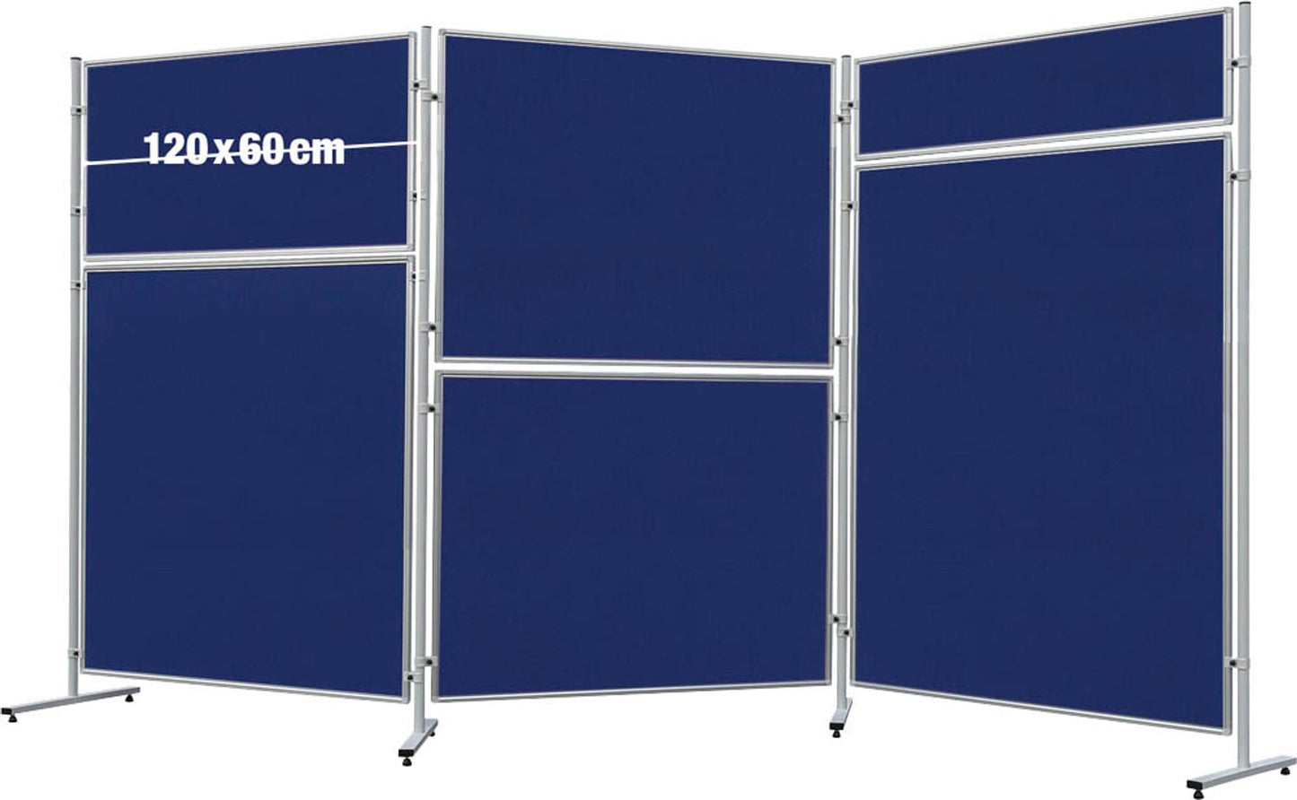 FRANKEN Trennwand ECO, doppelseitig, blau