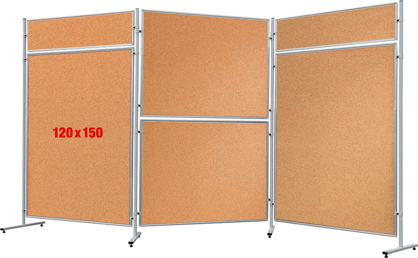FRANKEN Trennwand ECO, doppelseitig, braun