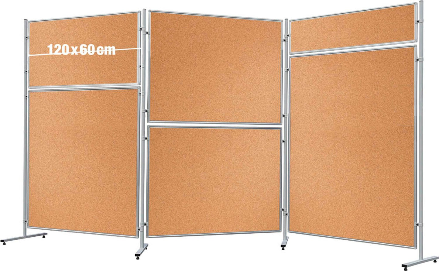 FRANKEN Trennwand ECO, doppelseitig, braun