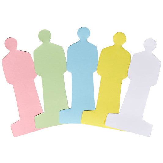 neutral Moderationskarten farbsortiert 9,5 x 19,5 cm | 100110259537720 | 1 Pack = 120 St.