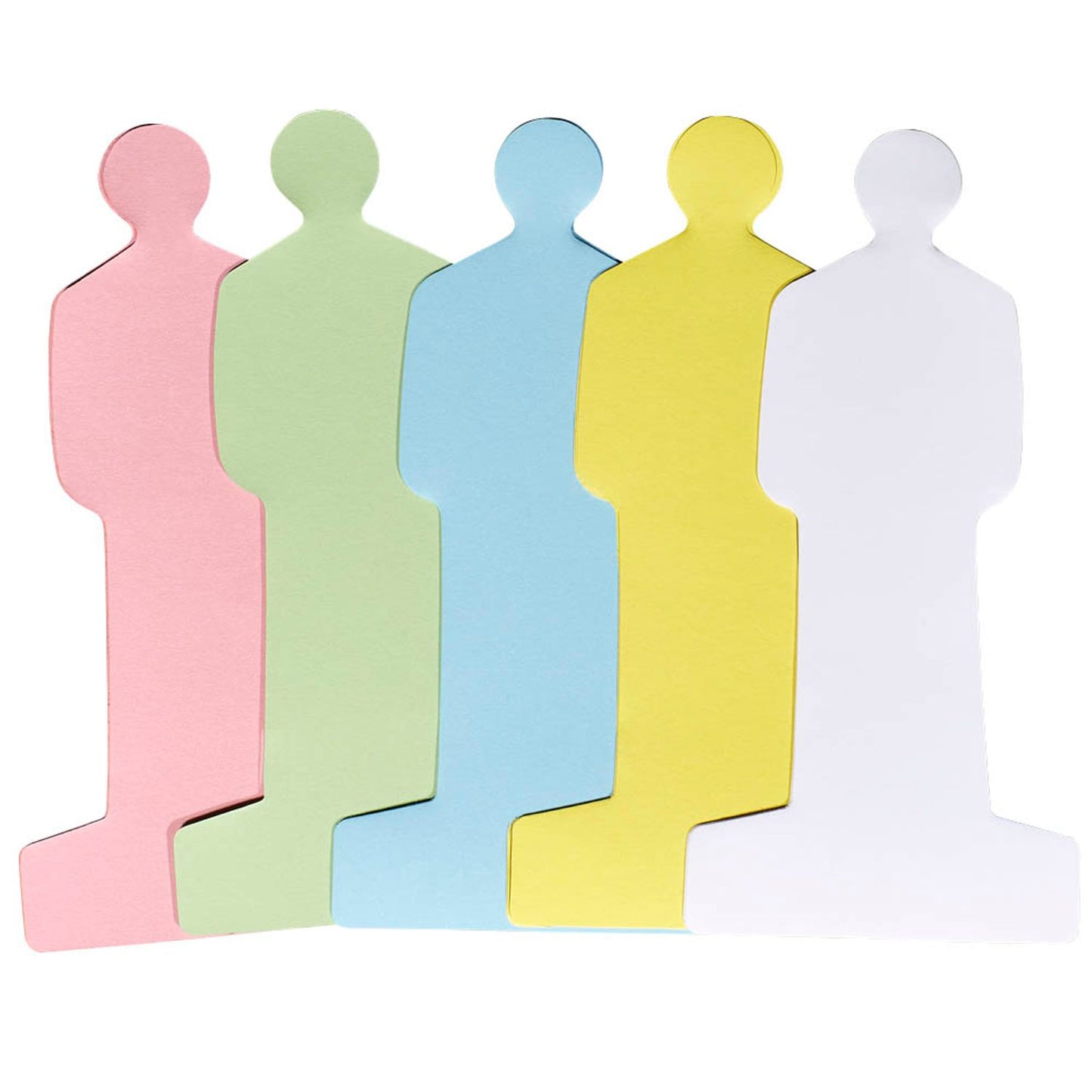 neutral Moderationskarten farbsortiert 9,5 x 19,5 cm | 100110259537720 | 1 Pack = 120 St.