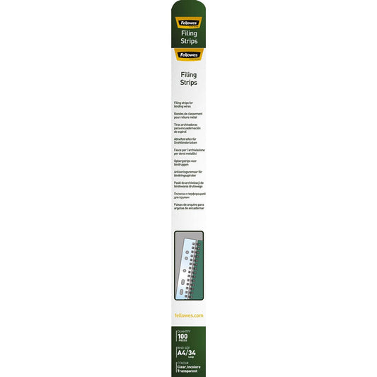 Fellowes Abheftstreifen für Drahtbindegerät | 5360501 | 1 Pack = 100 St.