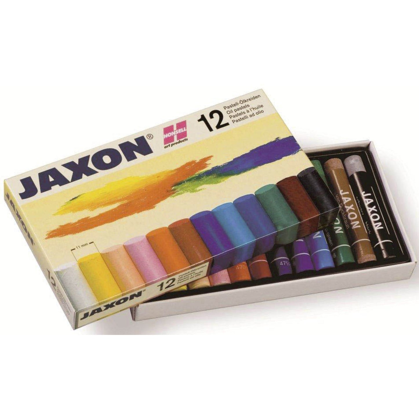 JAXON Ölkreide farbsortiert | 47412 | 1 Pack = 12 St.