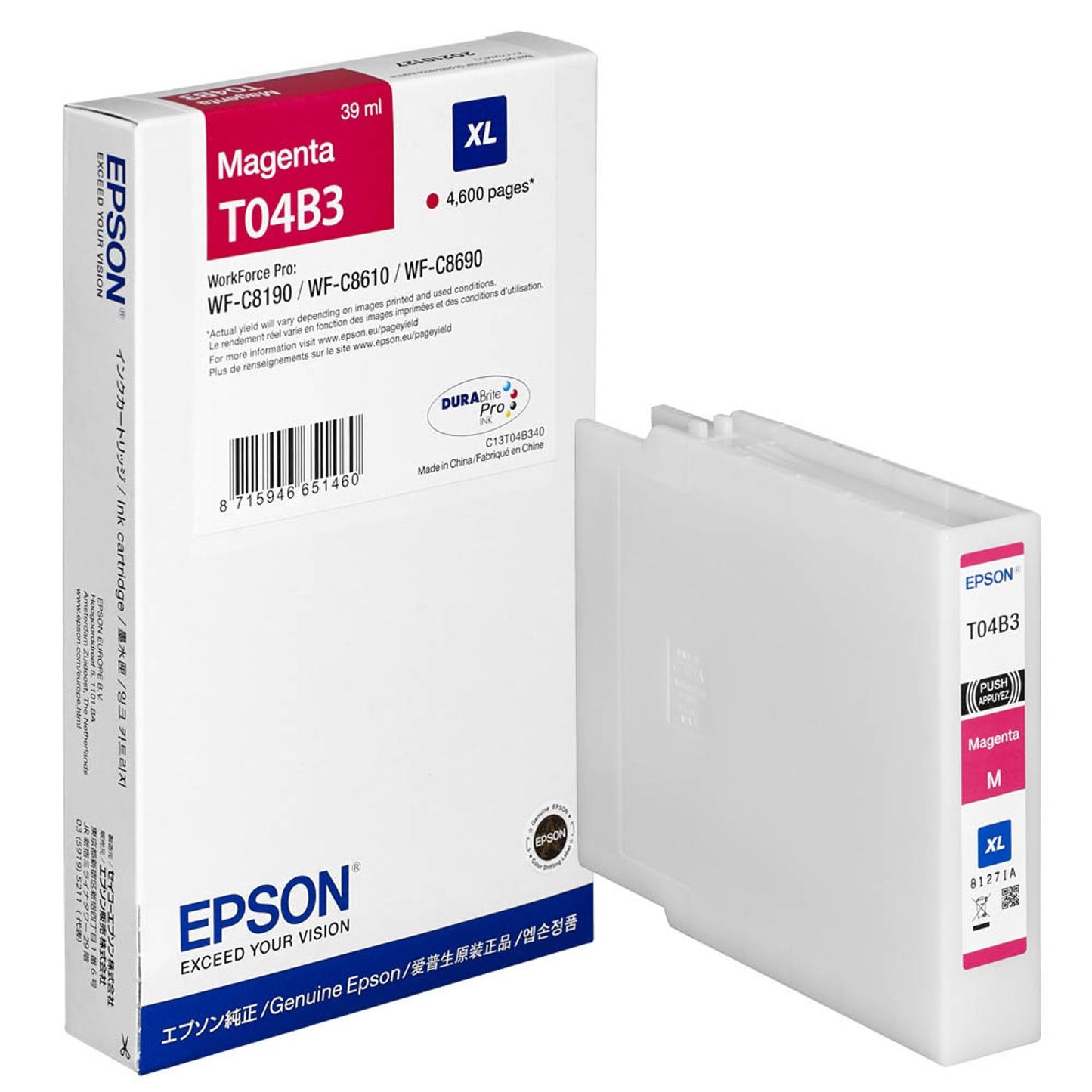 EPSON T04B3XL magenta Druckerpatrone | C13T04B34N
